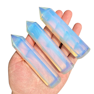 Torre de Cristal Opalita Muntaha, Obelisco, Torres Puntiagudas, Calidad Premium, Hechas a Mano, Tamaño de 3-4.5 Pulgadas, Venta al por Mayor - Product Image 1