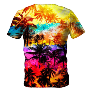 เสื้อยืดกีฬา OEM พิมพ์ลาย3D เสื้อคอกลมเสื้อไม่มีปกเสื้อแฟชั่น - Product Image 4