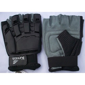 Gants de cyclisme en cuir demi-doigts respirants antidérapants légers unisexes pour usage extérieur, cyclisme et ski - Product Image 1