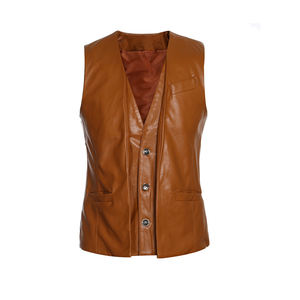 Femmes Veste En Cuir Moto De Mode En Cuir Véritable En Gros Gilet - Product Image 1