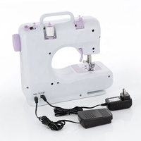 Machine à coudre électrique mini 12 points, carrée, en plastique, simple, durable, pratique, pour quilting et surjet, UK/US/EU/AU