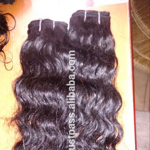 100% Cabellos crudos. Cabello humano indio sin procesar, cabello indio natural crudo, sin desprendimiento ni enredos. - Product Image 1