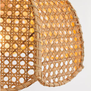 En Forme De fleur En Rotin Vintage abat-jour, Pendentif Abat-Jour décor en gros - Product Image 4