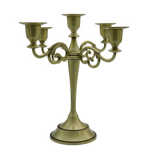 Venta de Navidad 2024 Candelabros de metal de vidrio de alta calidad La mejor decoración de boda Portavelas Nuevas llegadas a precio mayorista - Product Image 1