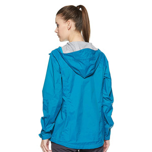 Vente en gros 2025 veste coupe-vent d'entraînement pour femmes sur mesure 100% tissu imprimé en nylon solide fermeture à boutons manteau avec logo personnalisé - Product Image 2