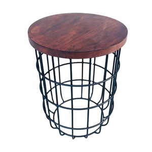 Trending New Design 2025 <b>Wooden</b> <b>Top</b> Metal Nesting <b>Table</b> Classic Nested <b>Tables</b> Metal Nesting <b>Table</b> Set Space - Product Image 1