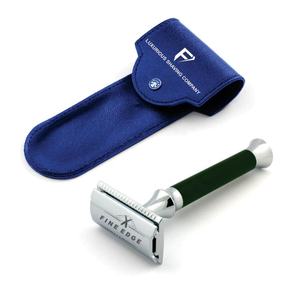 Maquinilla de afeitar de doble filo con mango y cabezal cómodos, se vende convenientemente con recubrimiento en polvo para mayor seguridad - Product Image 3