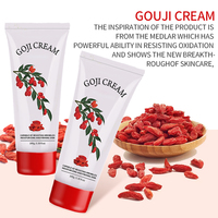 Label pribadi kustom krim Goji pelembab pemutih pengangkat wajah, Anti Penuaan kolagen keriput Anti Penuaan asli