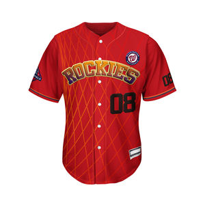 Uniforme deportivo de béisbol para hombre, uniforme personalizado con impresión de nombre del equipo, sublimación - Product Image 1