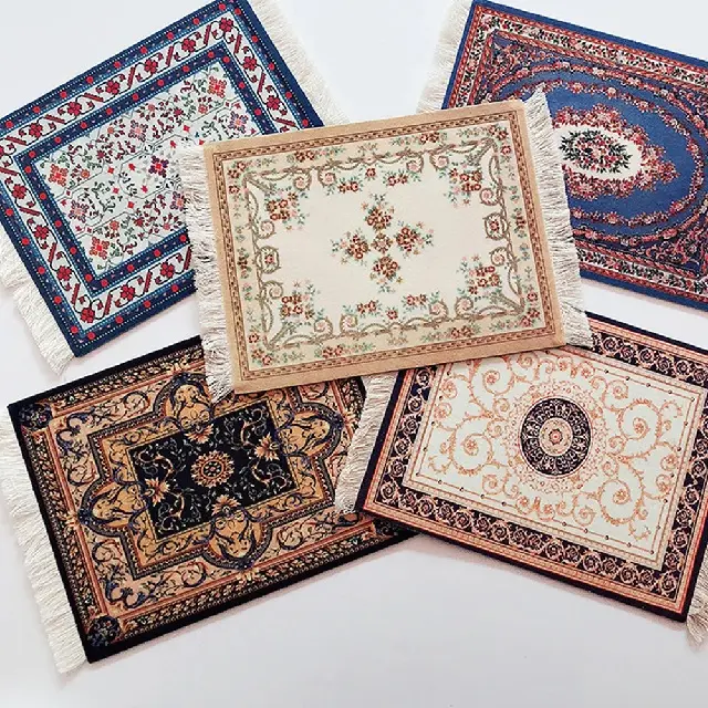 Sợi Bông Handmade Bảng Mat In Nhà Hàng Dùng Một Lần Placemat Cotton Hữu Cơ GOTS Chứng Nhận