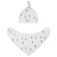 Bavoirs bandana unisexes pour bébé 100% coton biologique, manches longues, imperméables, fermeture à boutons pression, motif arbre triangulaire durable