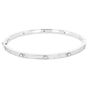 2.25ctw Classic Medium Full Diamond Bangle Bracelet For Women 14k Gold