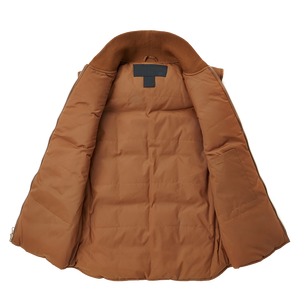 Gilet bouffant coupe-vent d'hiver décontracté pour hommes léger en nylon polyester tissu fermeture à glissière respirant chaud décoration de poche - Product Image 2