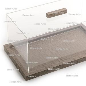 ถาดเสิร์ฟอาหารไม้คุณภาพดีไซน์หรูหรา พร้อมฝาครอบอะคริลิค ลายโบราณ สำหรับขาย - Product Image 2