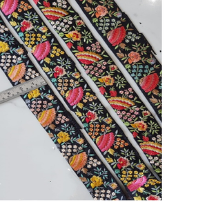 Custom Zari Embroidered Floral and Ethnic Indian Them <b>Ribbons</b> and Laces in Assorted Sizes and Colors <b>for</b> Wedding Dress Desi - Product Image 5