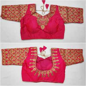 Designer Party Wear Long Sleeve or Sleeve Attached Insides Lace Border Embroidered and Stone Work Plus Size and All Colors Surat ApparelGarment - Product Image 6