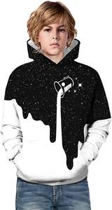 Sweat à capuche pour enfants, hoodie de qualité supérieure, matière pure, vêtement d'hiver, 100% - Product Image 4