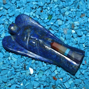 Meilleure Offre sur un Ange en Lapis Lazuli avec Points de Chakra |   Lapis Lazuli Ange avec points de chakra à prix réduit - Product Image 1