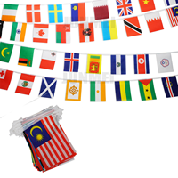 Stock 24h 32 drapeau à cordes bannière personnalisée fanion fête événements Bars décorations drapeaux à cordes