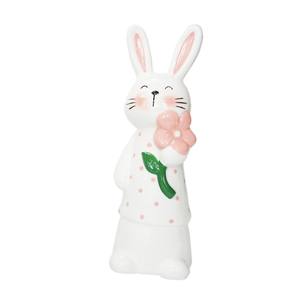 Décoration de la maison lapin de Pâques en céramique sculpture pour le salon - Product Image 1