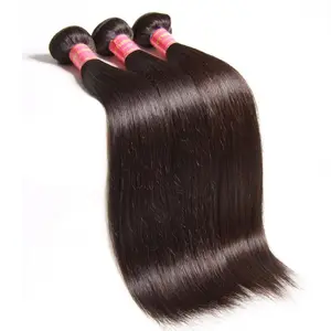 100% 天然印度人类头发批发价格表印度原始寺庙原始头发束供应商在印度