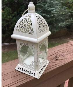 Bougeoir lanterne marocaine de haute qualité en verre coloré avec styles suspendus pour la décoration de la maison et les fêtes de Noël - Product Image 6