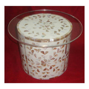 Strong Mother Of Pearl Bone Inlay Design Cake Stand For Home Use - Product Image 1