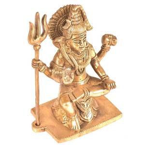 Esculturas de Shiva de latón multicolor decorativas hechas a mano, estatuilla, estatua, piezas llamativas, artículos de regalo de decoración, 2017 - Product Image 2