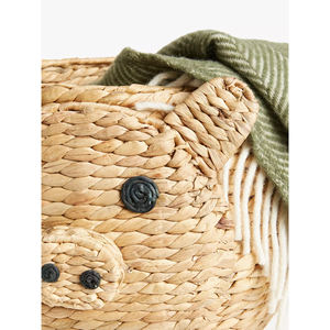 Boîtes de rangement écologiques pour objets de la maison, paniers de rangement des animaux de jacinthe d'eau naturelle, cochon, expédition rapide, meilleure vente - Product Image 5