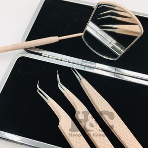 New Nude Eyelash <b>Tweezers</b> Stainless Steel Sustainable <b>Tweezers</b> Sustainable mink False Eyelash Extension <b>Tweezer</b> Logo Offer - Product Image 2