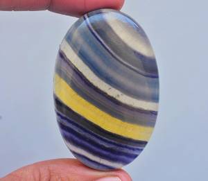 Cabujón de piedras preciosas de fluorita multicolor, diseño increíble, joyería, gran oferta - Product Image 3