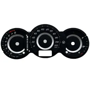 Professional Supplier Custom Automatic Car Cluster Speedometer Faceplate Overlay