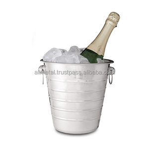 Champagne Cooler Stainless Wine Beer Ice Bucket Heavy Built Bottle <b>Bar</b> Cooler for indoor outdoor parties or any type of occasion - Product Image 1