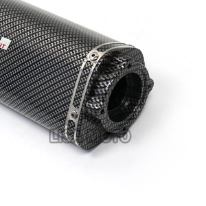 Tubo de Escape para Motocicleta de 51 mm con Adhesivo de Marca, Silenciador de 3 Orificios para Motocicleta, Escape para Hyosung GT GTR250 GT GTR650 G164 - Product Image 4
