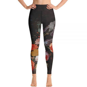 กางเกงเลกกิ้งออกกำลังกายสำหรับผู้หญิง พิมพ์ลายทั้งตัว ยืดหยุ่นสูง ระบายอากาศได้ดี เหมาะสำหรับออกกำลังกายที่ยิม - Product Image 4