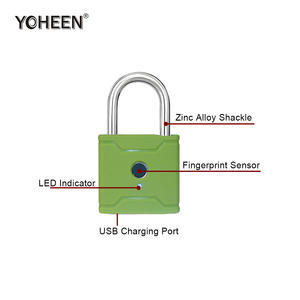 Cadenas intelligent électronique étanche IP65 avec contrôle par application Wifi <span class=keywords><strong>BLE</strong></span> et empreinte digitale, compatible avec l'application TT Lock - Product Image 3
