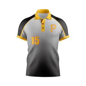 Polo deportivo personalizado de alta calidad, transpirable, cómodo, tejido de punto, patrón sólido, antiarrugas, único, al por mayor - Product Image 5