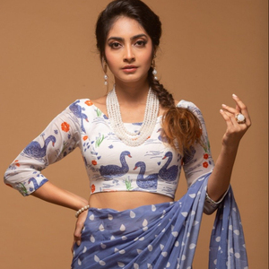 Vêtement attrayant imprimé numérique Saree très belle couleur imprimé Sari femmes indiennes portent meilleur prix de gros Surat. Alphanumero - Product Image 1