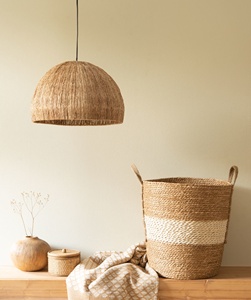 Glovimex redondo de pantalla de ratán lámpara de decoración de luces lámpara de Interior - Product Image 6