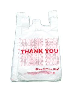 Vest Carrier Bags Environmentally Friendly Product HDPE Thank You T-shirt Shopping Plastic PE Biodegradable Side Gusset Bag