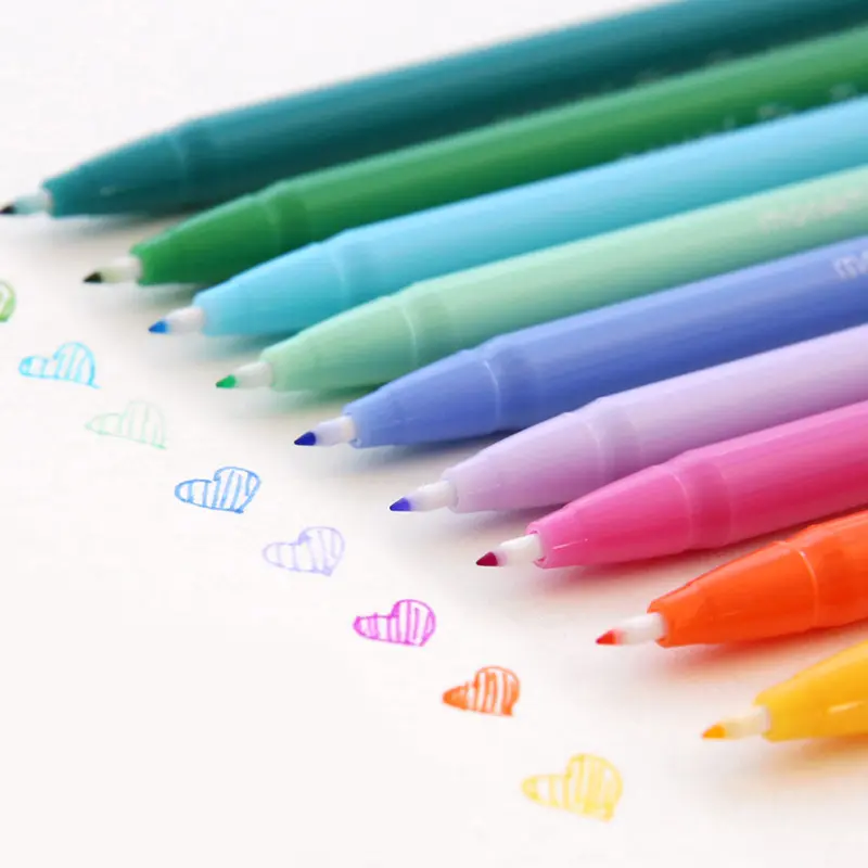 Monami 플러스 펜 3000 - 60 색상 섬유 파인 팁 아트 스케치 수채화 마커 펜 드로잉 펜