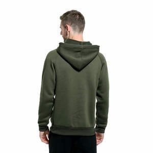 Vente en gros de pulls à capuche à manches longues personnalisés pour hommes 100% coton style de vêtements de rue teintés unis grande taille sweats à capuche vierges pour hommes - Product Image 6