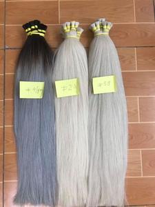 Remy — tissage de cheveux brésiliens lisses, de type vierge, gris argenté, extensions de cheveux naturels, origine vietnamien - Product Image 6