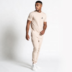 เสื้อยืดผู้ชายสีแทนด้านล่างเป็นทรงกลมเสื้อยืดผ้าฝ้าย100% ตามสั่ง - Product Image 2