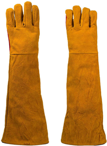 Long Sleeves Cuff Welding Gloves Professional <b>Split</b> Leather Welding Gloves for Heavy Duty Welding and Heat protection - Product Image 2