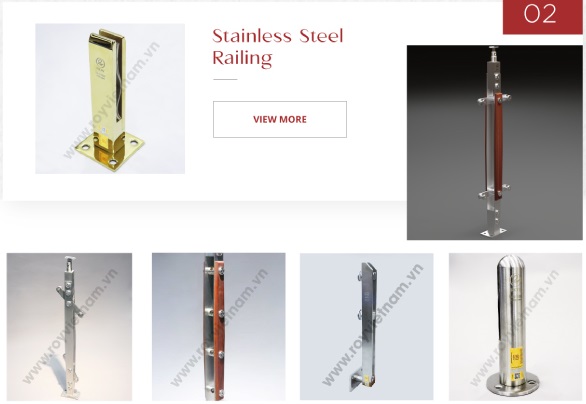 Customize Size Glass Accessories Stainless Steel 304 Railing for Holding Glass 2 Years Warranty Glass Door Accessories Modern