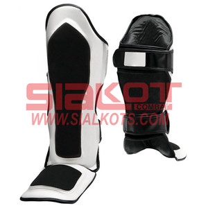 Unique Design MMA Shin Guard / New Model Hand Made Leather Shin Pad - Product Image 1
