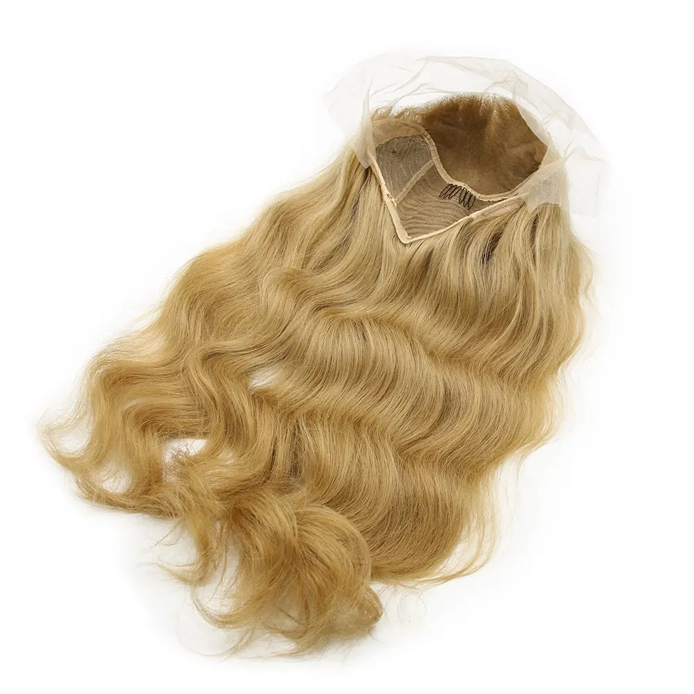 FRONTAL LACE WIG 13*4 26 inch natural wavy blonde color Beequeen hair extension