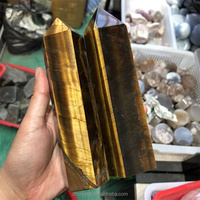 Modyle-yeux de tigre doré naturel à Quartz, gros cristal, de qualité supérieure, gros Points