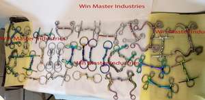 Caballo dragón bit color azul bit moda caballo serpiente bit - Product Image 3